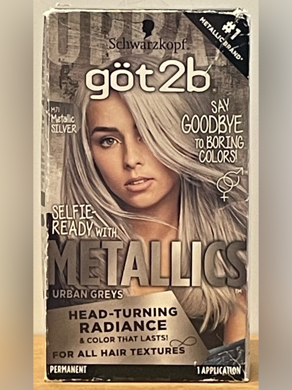 göt2b Metallics Permanent Hair Color - #M71 Metallic Silver